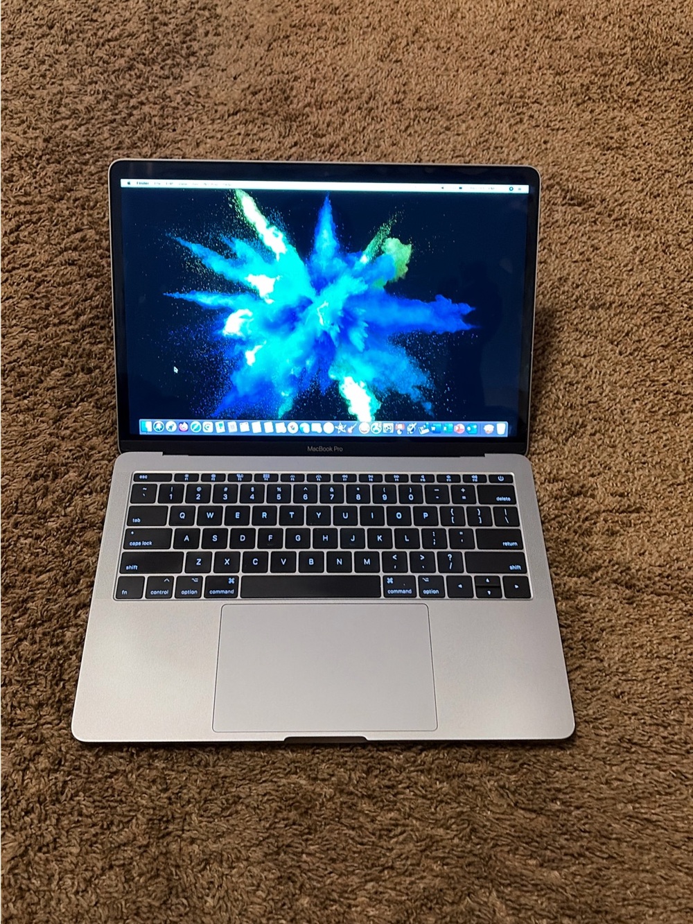 2017 Apple MacBook Laptop in Space Gray with Black Keyboard